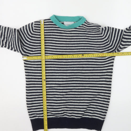 Marks and Spencer Women’s Multicoloured Striped Wool Blend Jumper Size 6
