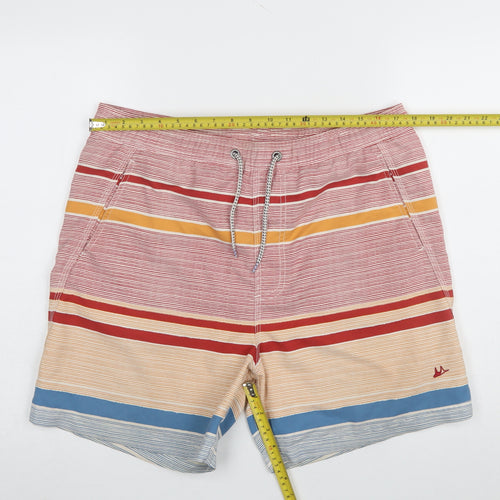 Mantaray Men's Multicoloured Striped Swim Shorts M Elastic Waist