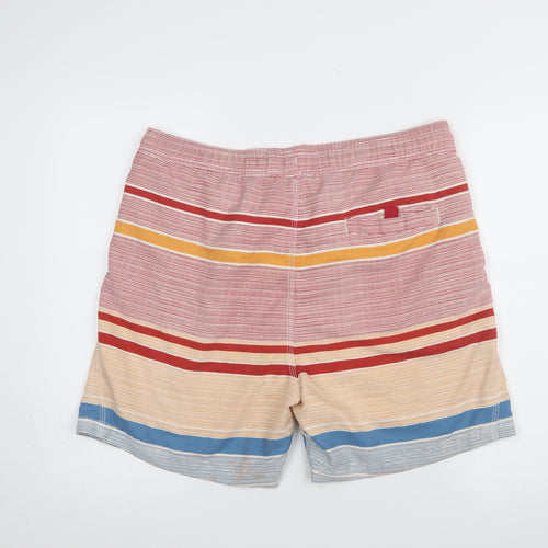 Mantaray Men's Multicoloured Striped Swim Shorts M Elastic Waist