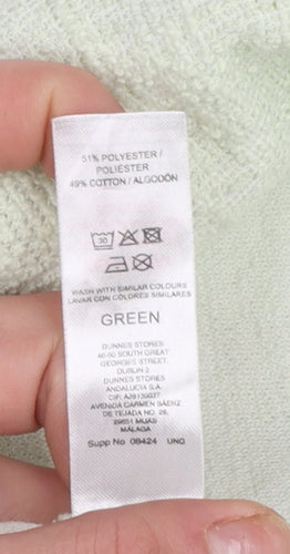 Gallery Women Green Drawstring Cowl Neck Pullover Sweatshirt L