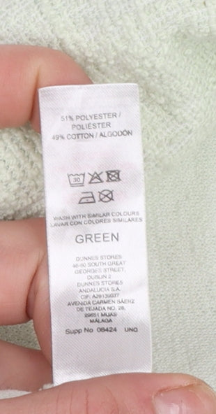 Gallery Women Green Drawstring Cowl Neck Pullover Sweatshirt L