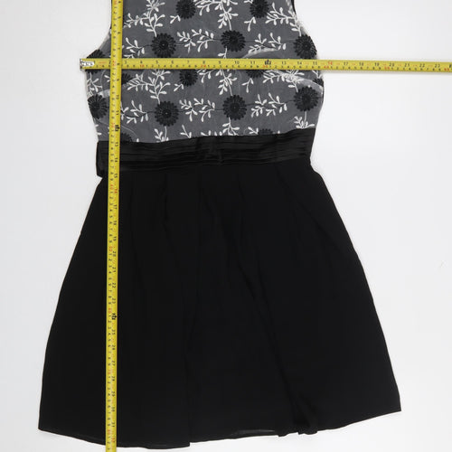 CHASE7 Women's Multicoloured Floral Fit & Flare Dress Size 8