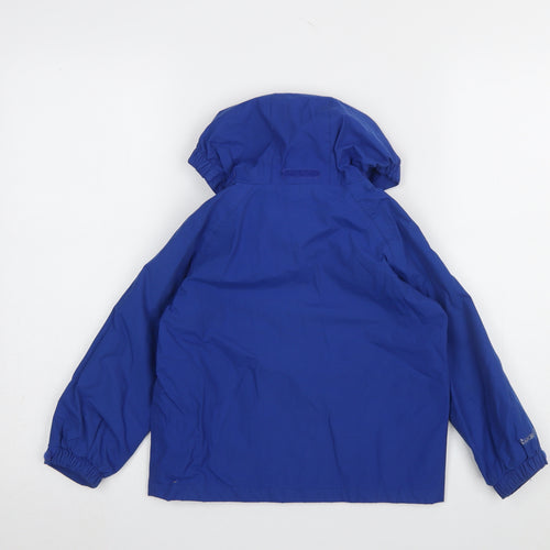 Regatta Boys Blue Waterproof Hooded Rain Coat Jacket 3-4 Years