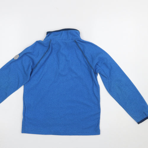 Regatta Boys Blue 9-10 Years Fleece Pullover Sweatshirt 1/4 Zip Outdoor Top