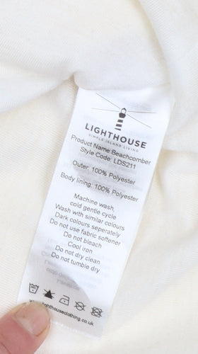 Lighthouse Womens Yellow Waterproof Rain Coat Jacket Size 16 Hooded