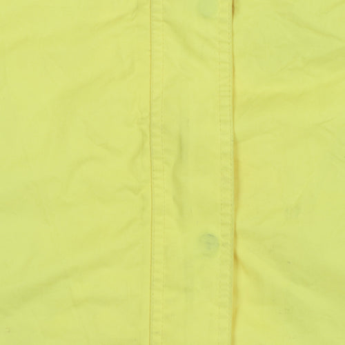 Lighthouse Womens Yellow Waterproof Rain Coat Jacket Size 16 Hooded