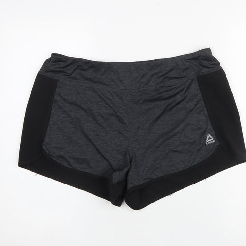 Reebok Women Grey Athletic Running Shorts XL