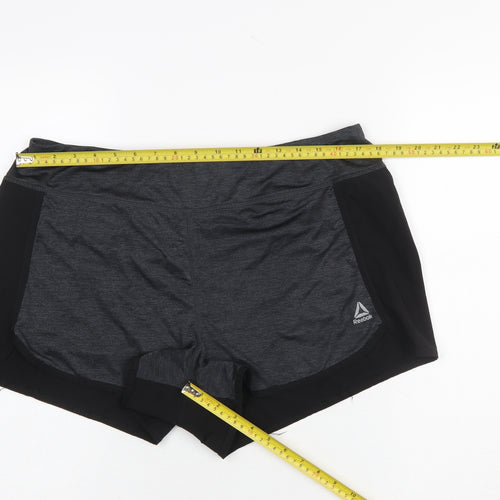 Reebok Women Grey Athletic Running Shorts XL