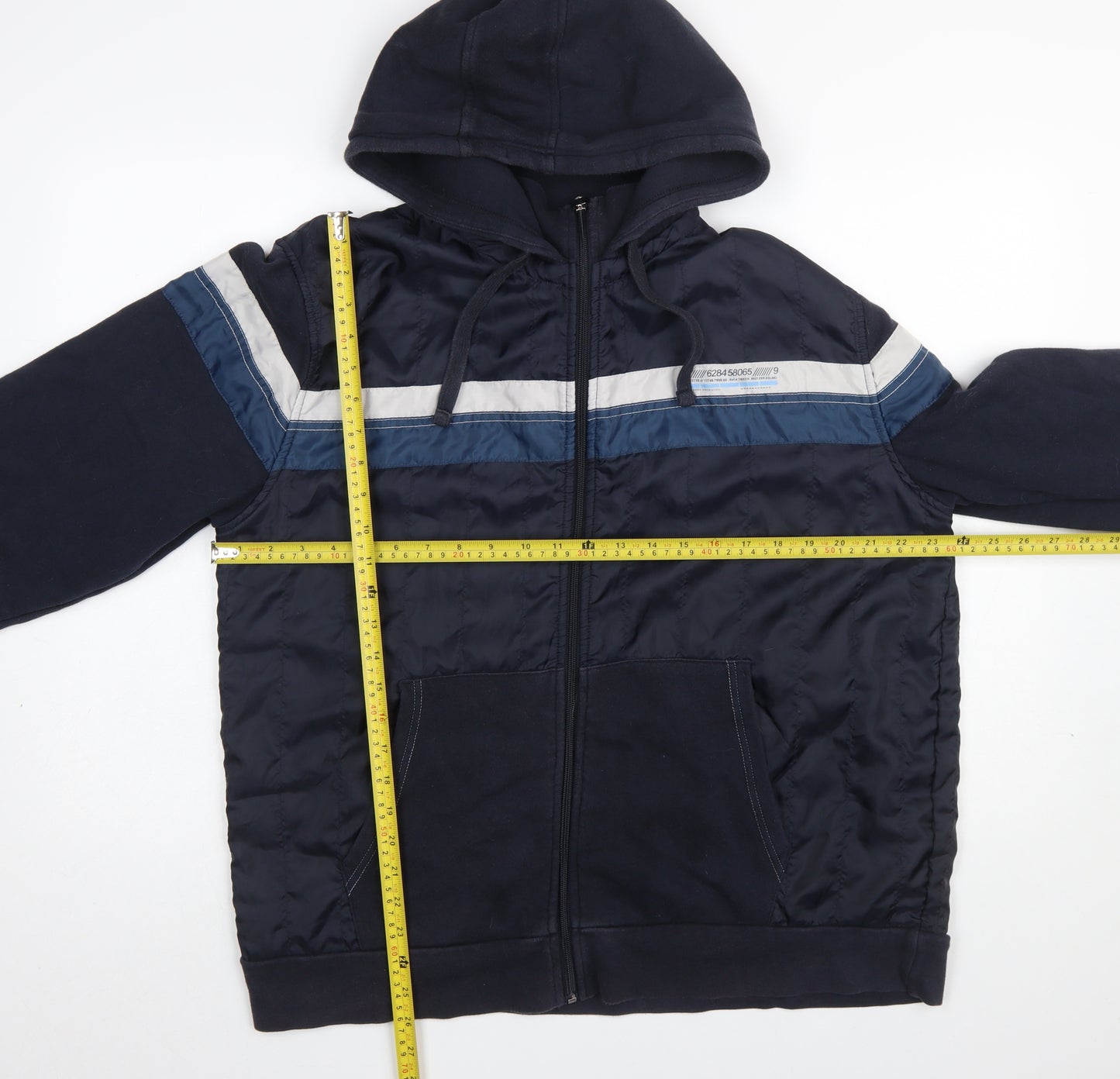 Next Men's Blue XL Full Zip Hooded Casual Jacket