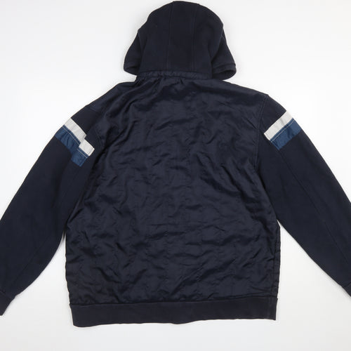 Next Men's Blue XL Full Zip Hooded Casual Jacket