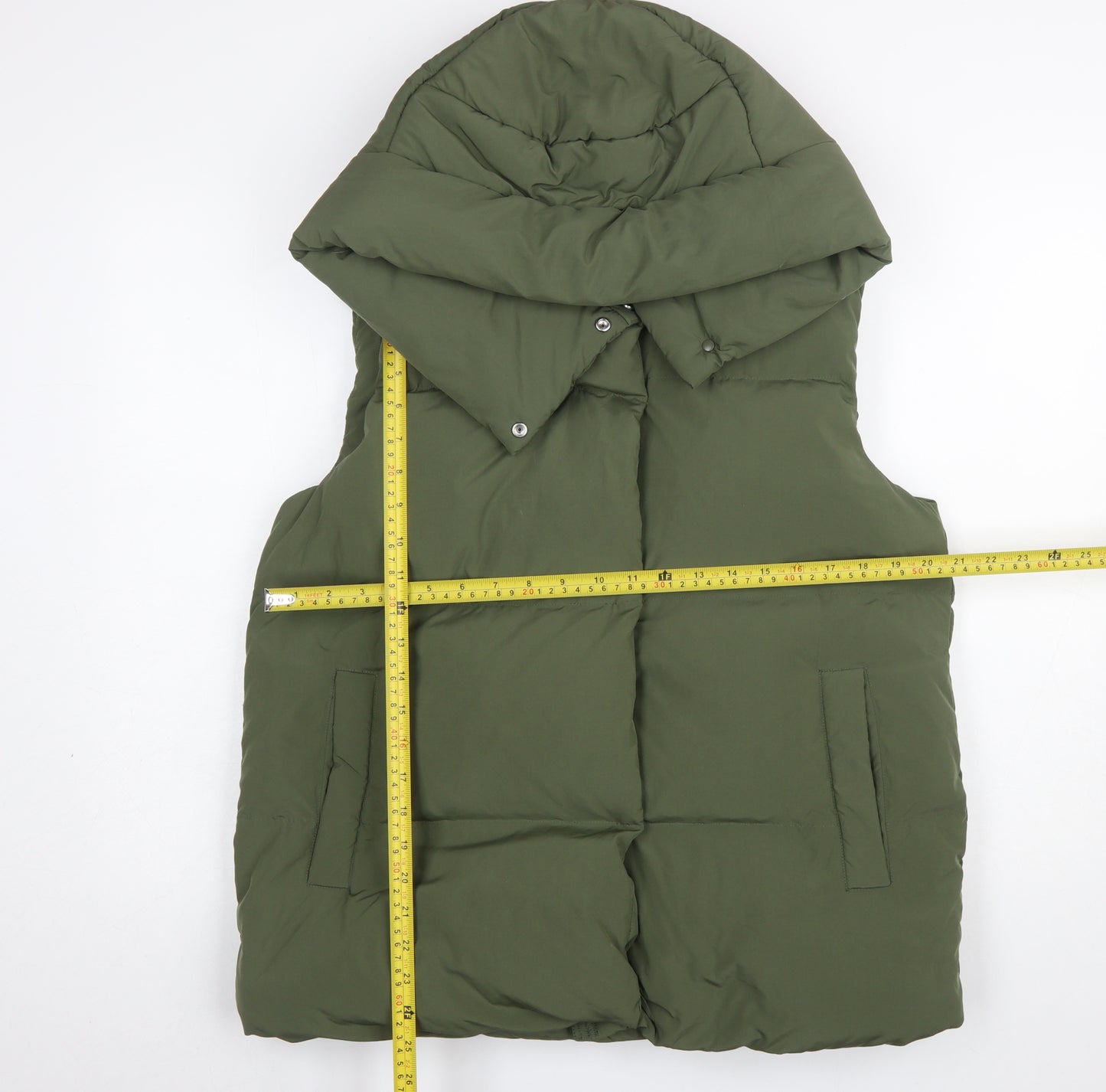 Marks and Spencer Women’s Green Puffer Hooded Waistcoat Size 12