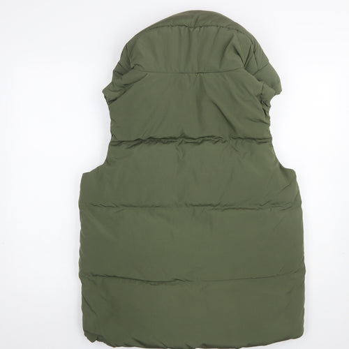 Marks and Spencer Women’s Green Puffer Hooded Waistcoat Size 12