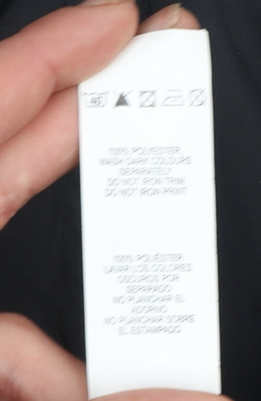 Technolayer Men's Black L Waterproof Windbreaker Jacket Lined Hooded