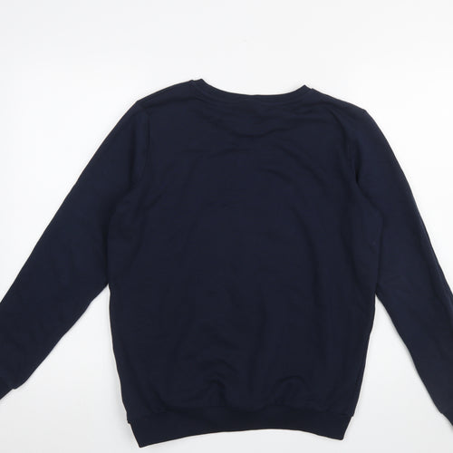 Hype Boys Blue Cotton Logo Pullover Sweatshirt 14 Years