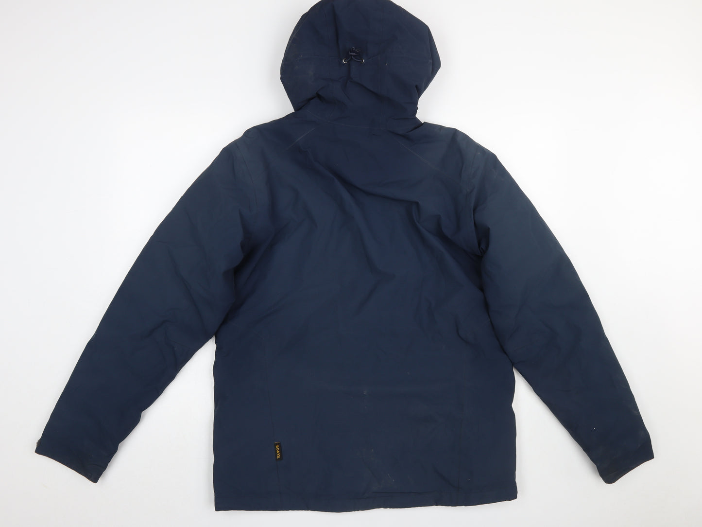 Jack Wolfskin Men's Blue Waterproof Hooded Rain Jacket Size M 40in