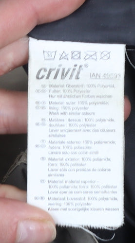 Crivit Men's Beige Waterproof Hooded Outdoor Jacket Size 42 Regular Fit