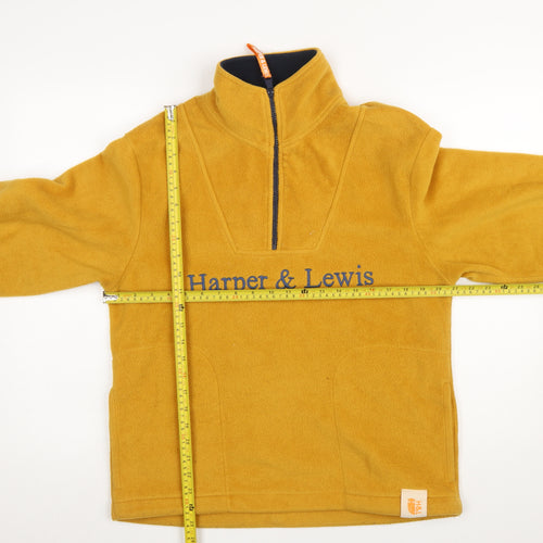 Harper & Lewis Womens Mustard Fleece Pullover Sweatshirt XS