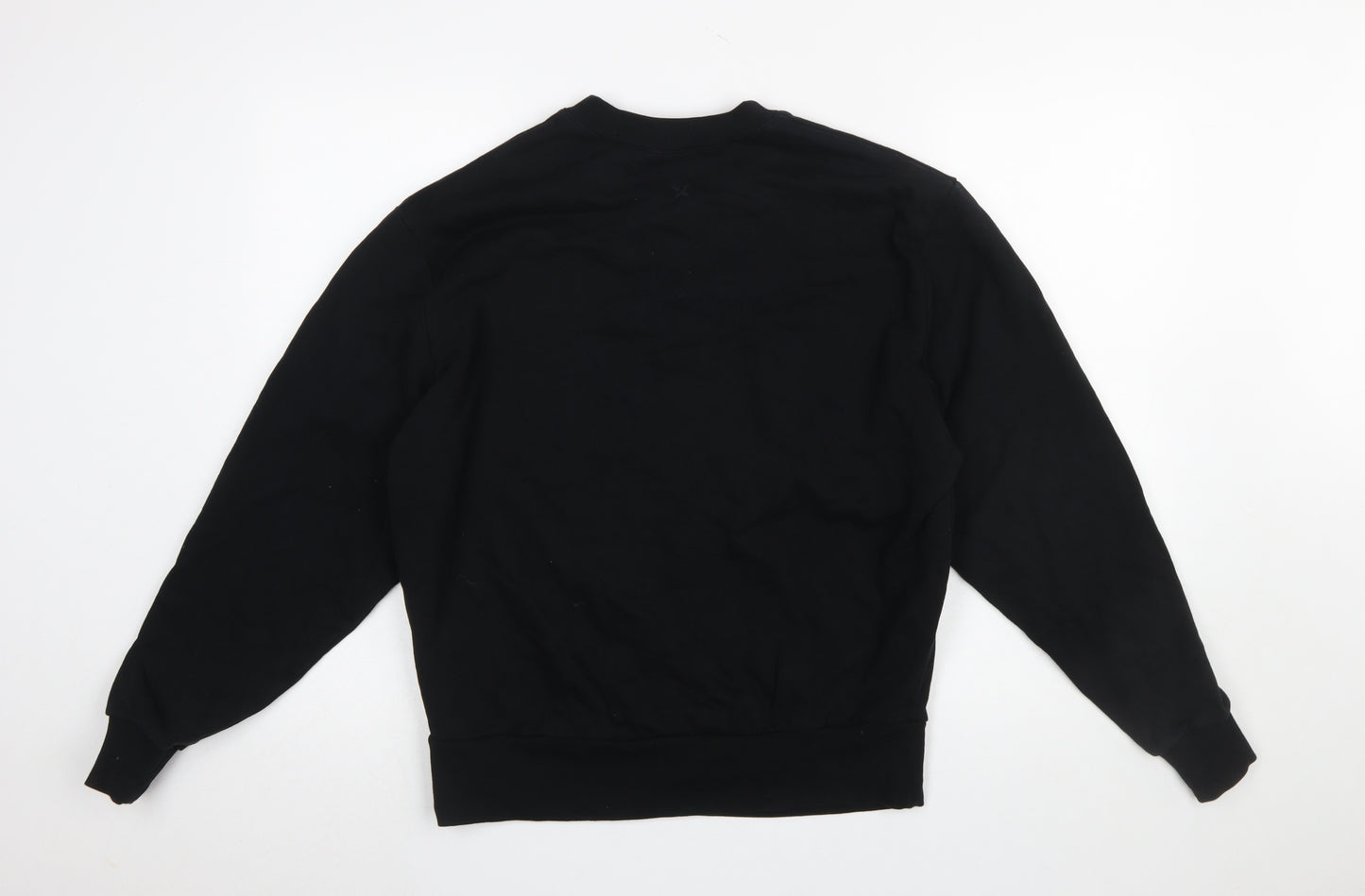 Collusion Men's Black XS Cotton Crew Neck Pullover Sweatshirt