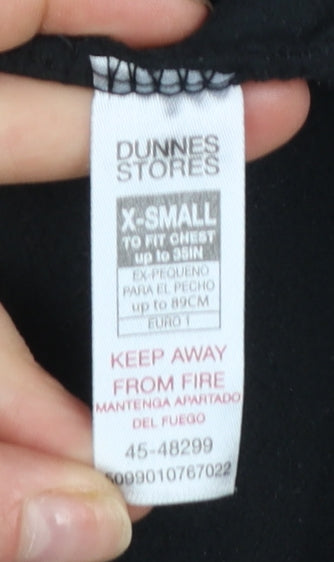 Dunnes Men's Black XS Fleece Full Zip Jacket