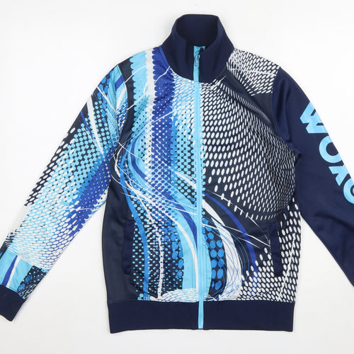 Woxo by KappAhl Boys Blue Full Zip Graphic Sweatshirt Size 158/164