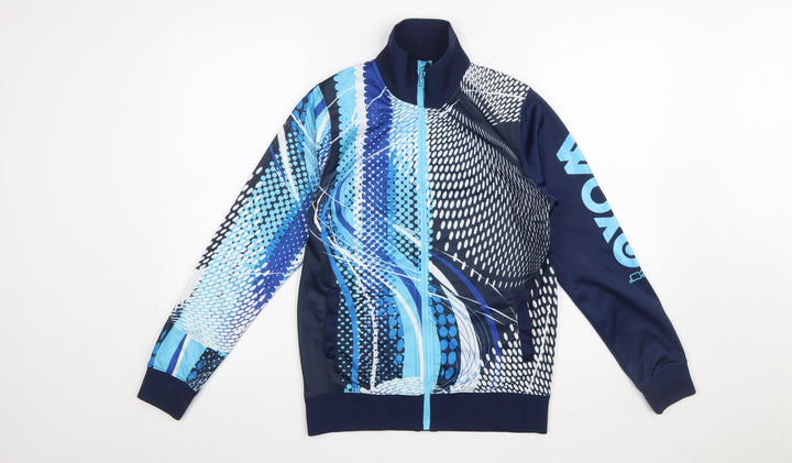 Woxo by KappAhl Boys Blue Full Zip Graphic Sweatshirt Size 158/164