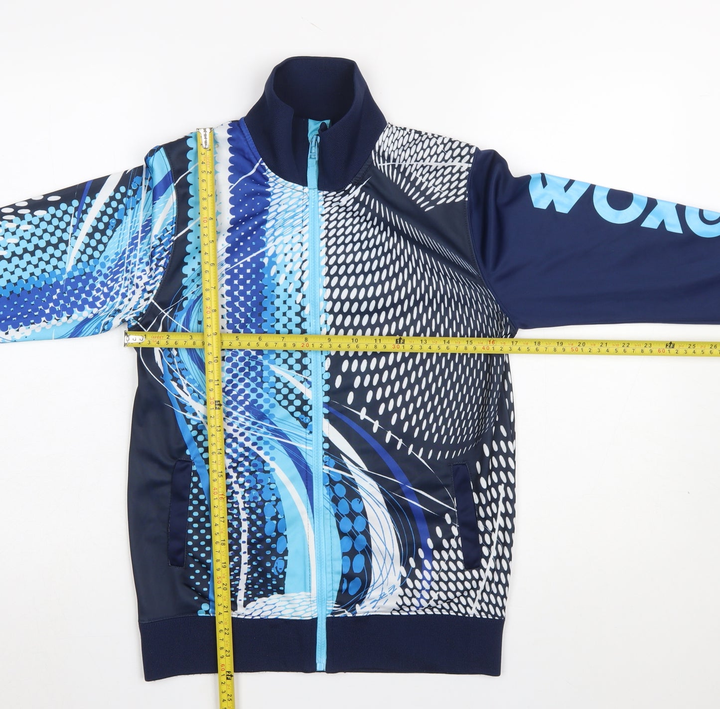Woxo by KappAhl Boys Blue Full Zip Graphic Sweatshirt Size 158/164