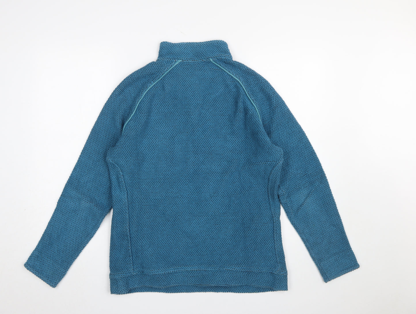 Weird Fish Women's Blue XL 1/4 Zip Pullover Sweatshirt Cotton Blend