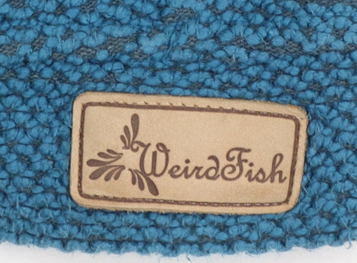 Weird Fish Women's Blue XL 1/4 Zip Pullover Sweatshirt Cotton Blend