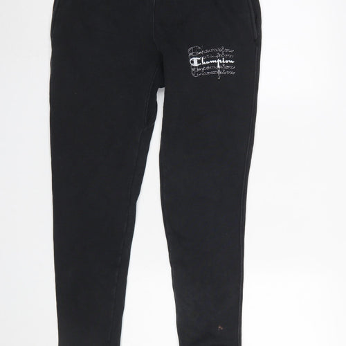 Champion Men's Black Small Reverse Weave Sweatpants Jogger Trousers