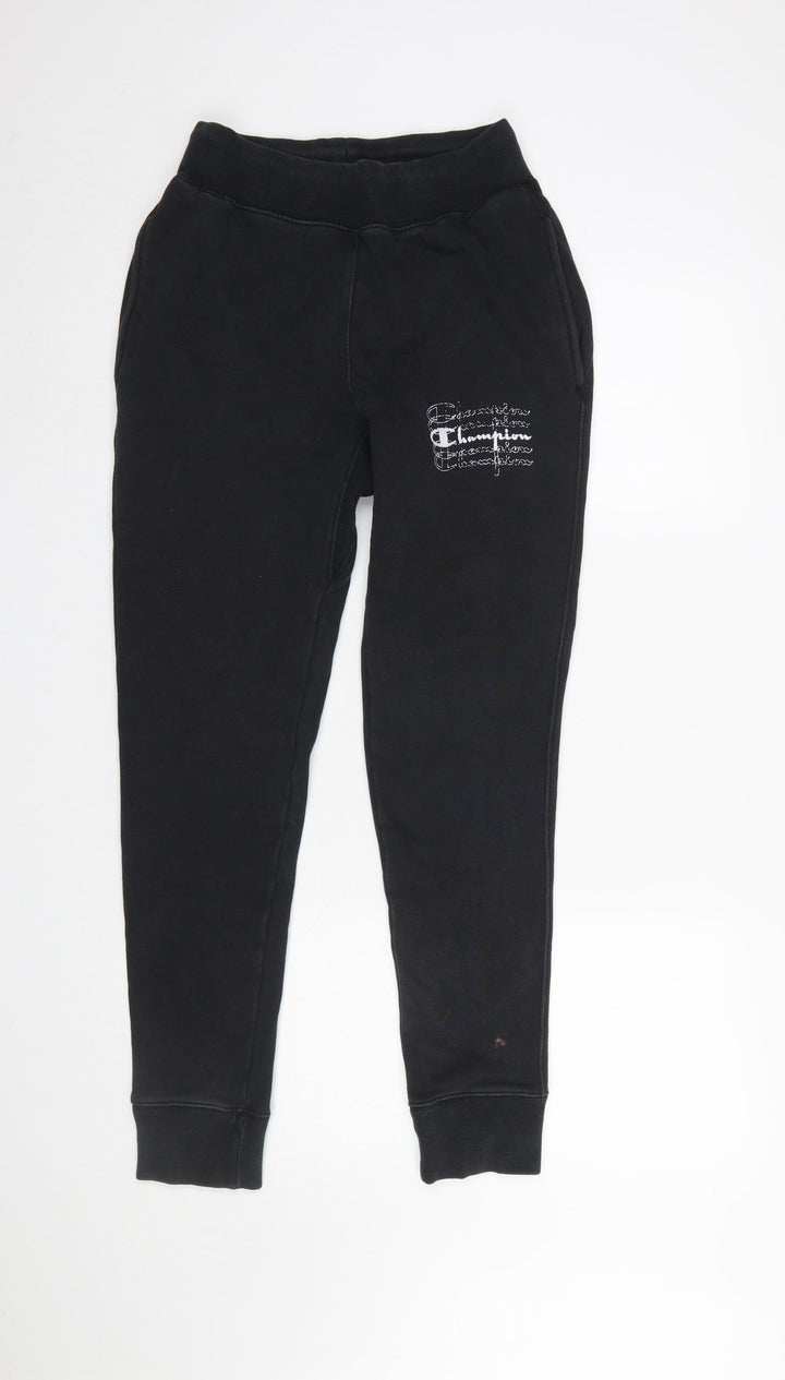 Champion Men's Black Small Reverse Weave Sweatpants Jogger Trousers