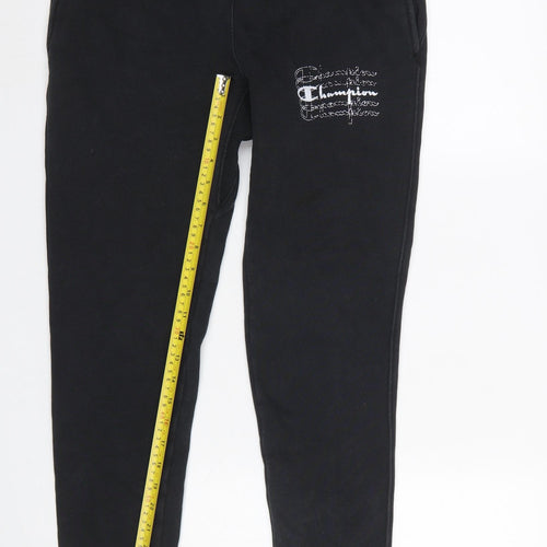 Champion Men's Black Small Reverse Weave Sweatpants Jogger Trousers