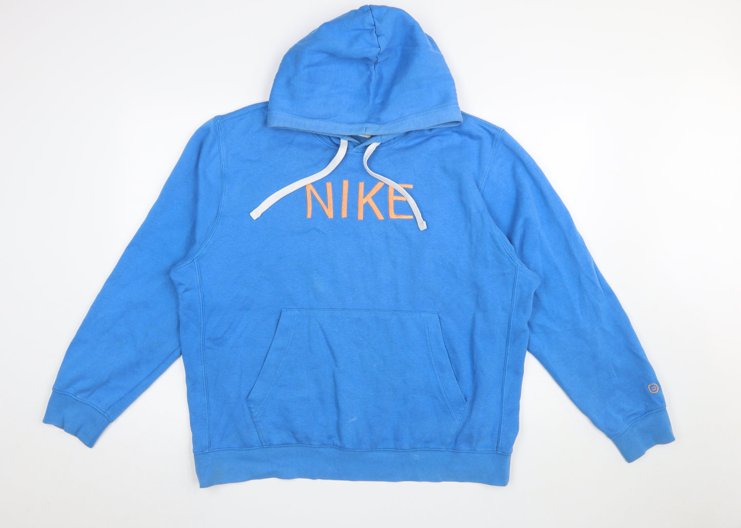 Nike Men's Blue Pullover Hoodie Size L Sports Fleece Sweatshirt