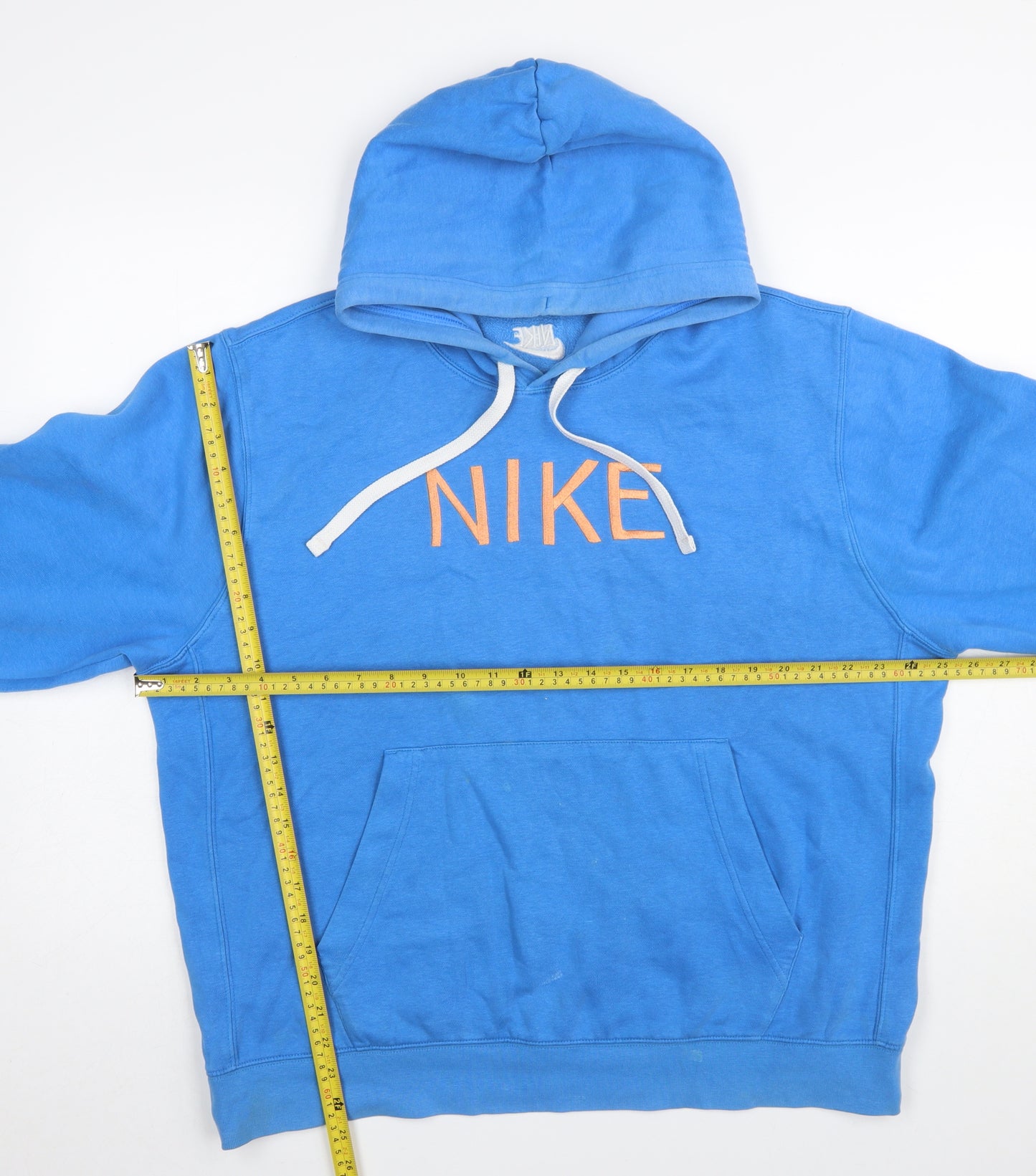 Nike Men's Blue Pullover Hoodie Size L Sports Fleece Sweatshirt