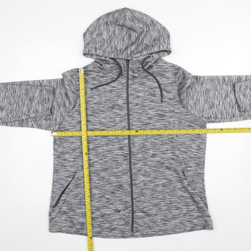 Dunnes Stores Women Grey Full Zip Hooded Sweatshirt Large