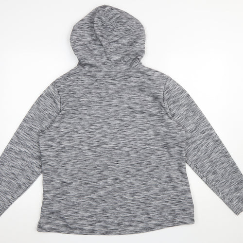 Dunnes Stores Women Grey Full Zip Hooded Sweatshirt Large