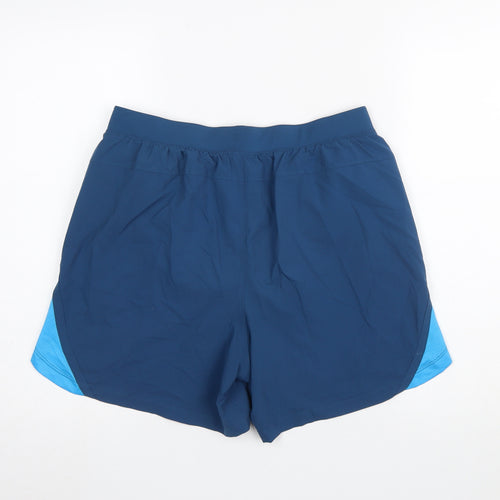 Under Armour Men's Blue L Athletic Running Shorts Quick Dry