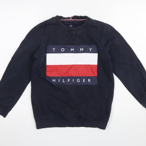 Tommy Hilfiger Boys Blue Logo Pullover Sweatshirt 12-14 Years