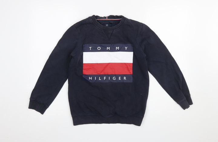 Tommy Hilfiger Boys Blue Logo Pullover Sweatshirt 12-14 Years