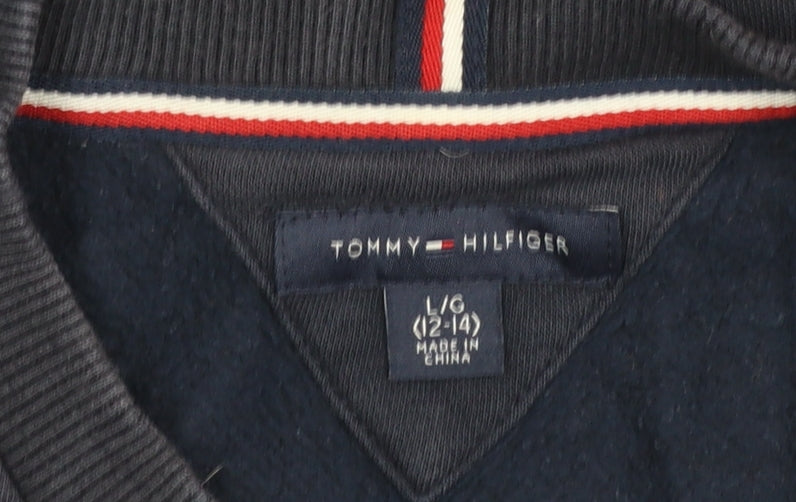 Tommy Hilfiger Boys Blue Logo Pullover Sweatshirt 12-14 Years