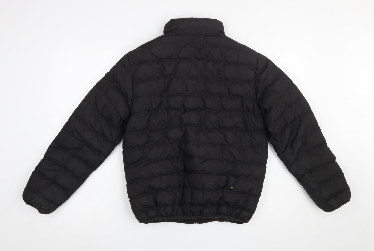 Bench Boys Black Puffer Jacket Age 13 Years Full Zip Quilted Winter Coat