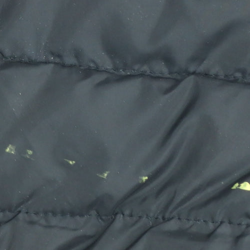 Bench Boys Black Puffer Jacket Age 13 Years Full Zip Quilted Winter Coat