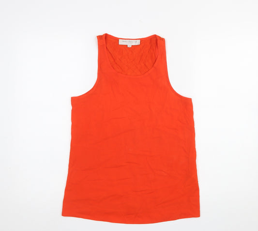 French Connection Women’s Orange Cotton Jersey Tank Top XS