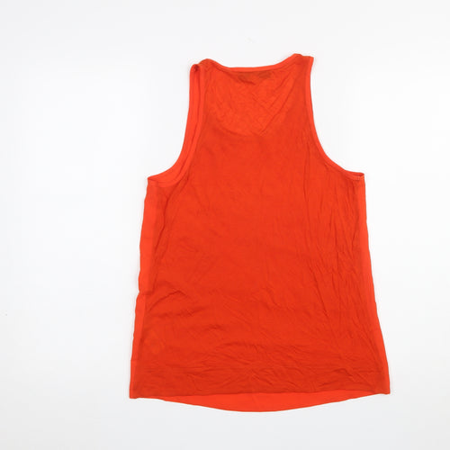 French Connection Women’s Orange Cotton Jersey Tank Top XS