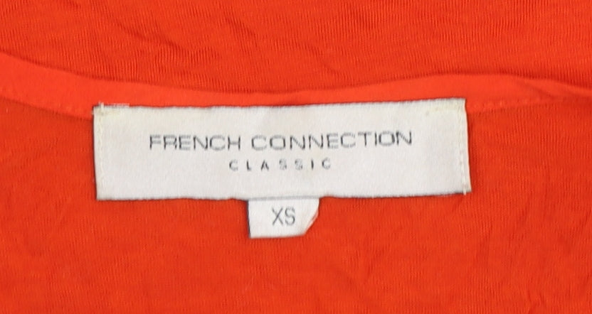 French Connection Women’s Orange Cotton Jersey Tank Top XS