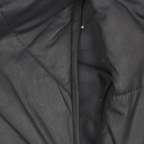 Puma Men's Black Puffer Jacket Hooded S Polyester Winter Coat