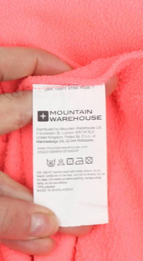Mountain Warehouse Women’s Coral 1/2 Zip Fleece Sweatshirt Size S