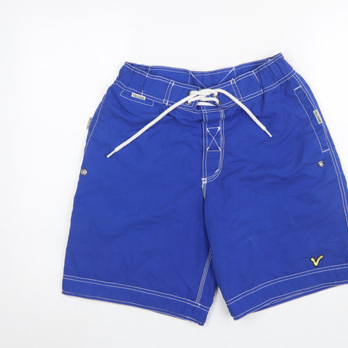 Voi Jeans Men's Blue Board Shorts Swimwear Size M Quick Dry Polyester