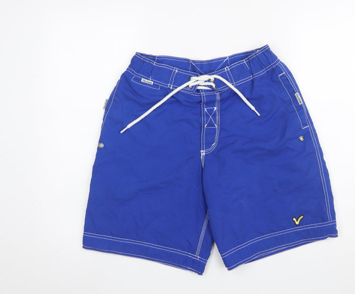 Voi Jeans Men's Blue Board Shorts Swimwear Size M Quick Dry Polyester