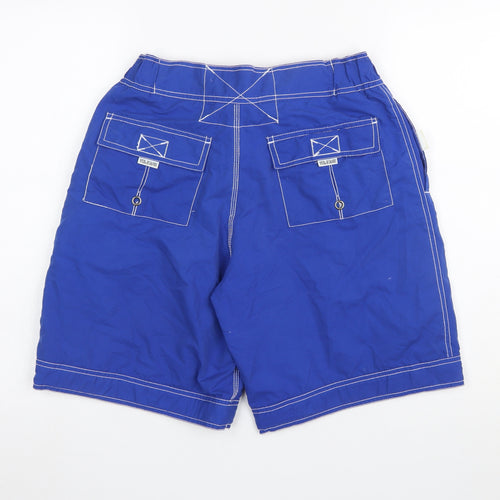 Voi Jeans Men's Blue Board Shorts Swimwear Size M Quick Dry Polyester