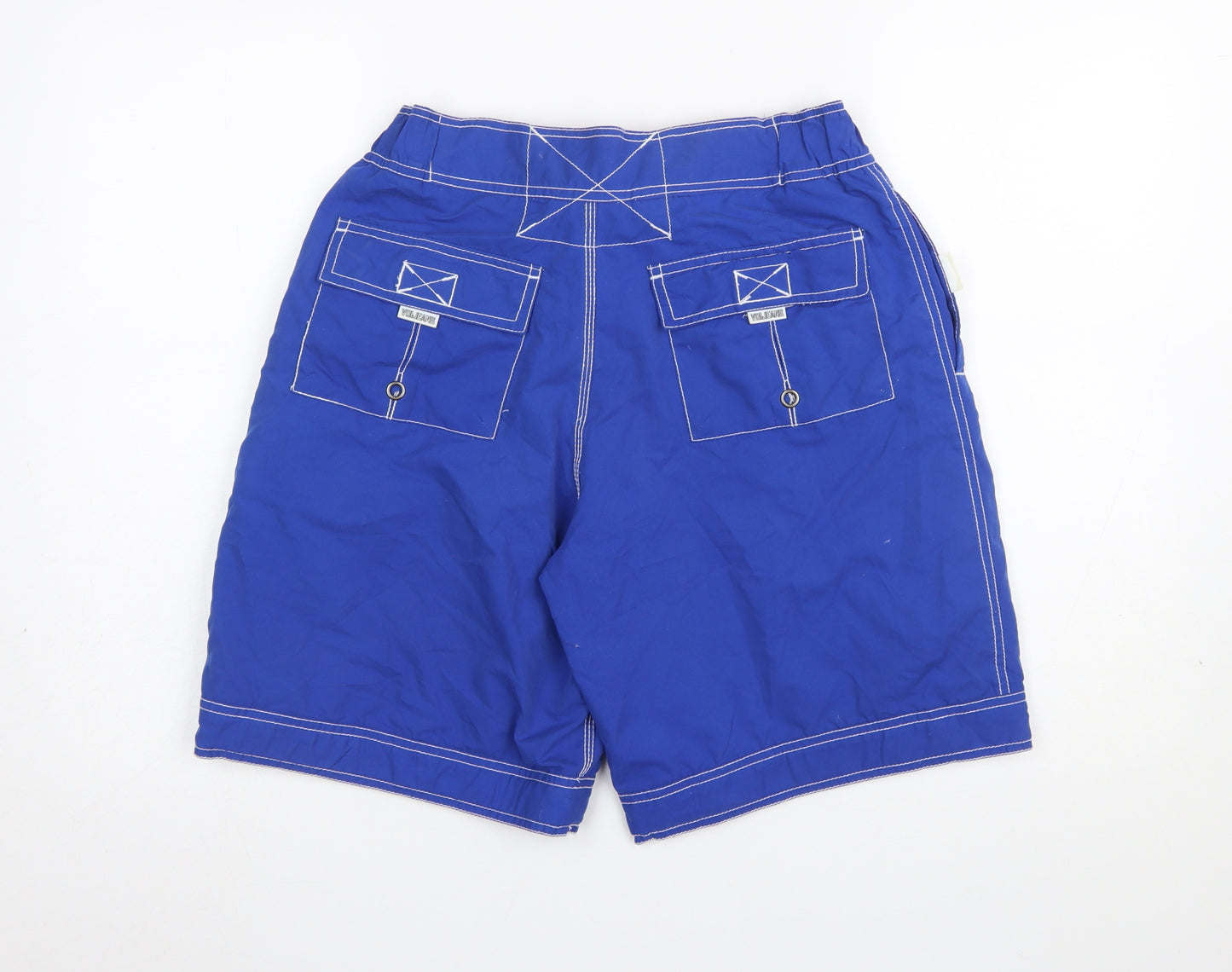 Voi Jeans Men's Blue Board Shorts Swimwear Size M Quick Dry Polyester